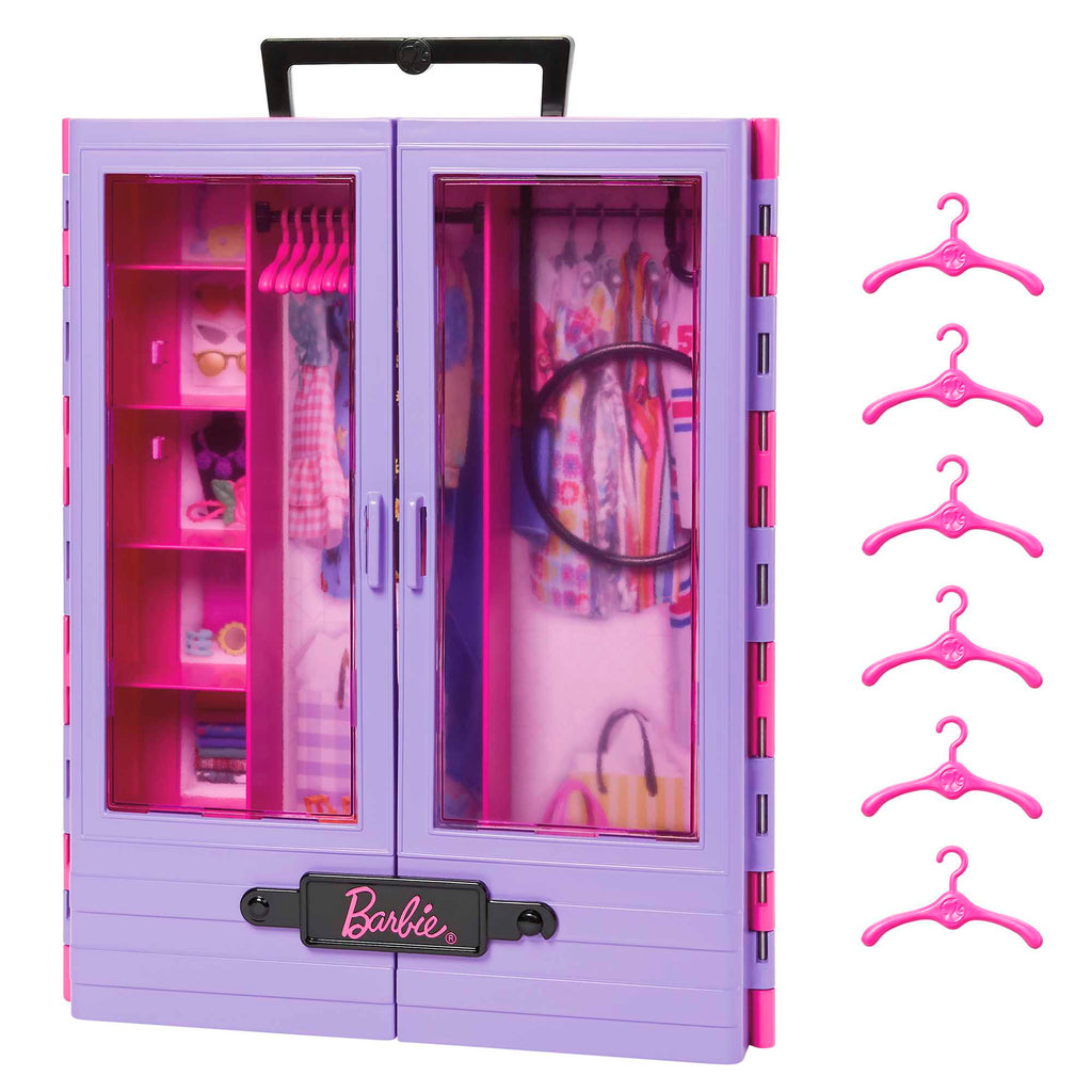 BARBIE rūbų ir aksesuarų spinta (HJL65)
