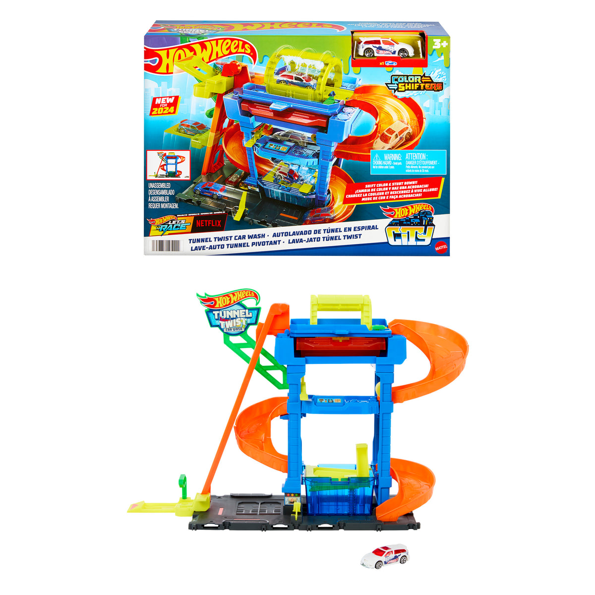 HOT WHEELS CITY rinkinys – Tunelinė autoplovykla (HTN80)