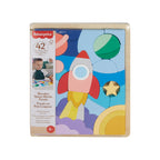 Fisher - price medinė dėlionė raketa