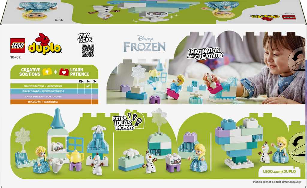 LEGO DUPLO 10462 „Ledo šalies“ kūrybinė dėžė su Elza ir Olafu