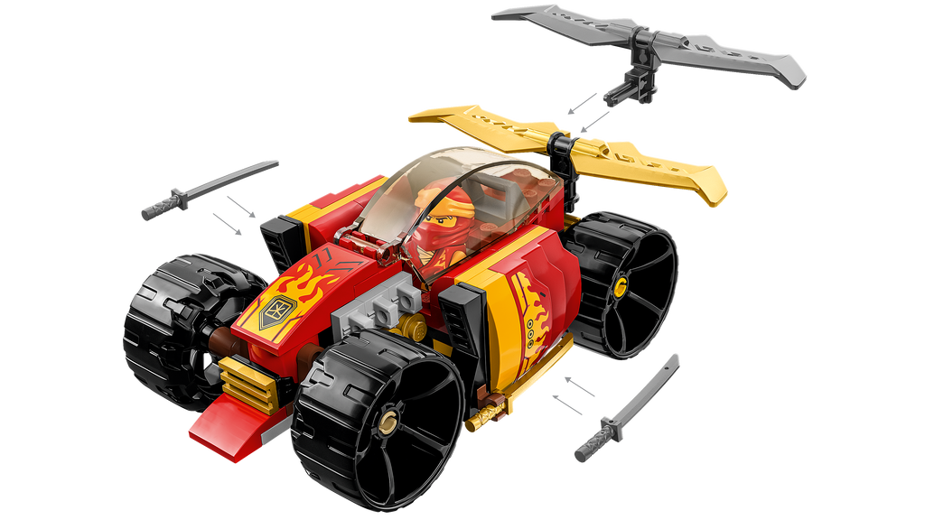 LEGO NINJAGO 71780 Kai nindzių lenktyninis automobilis EVO