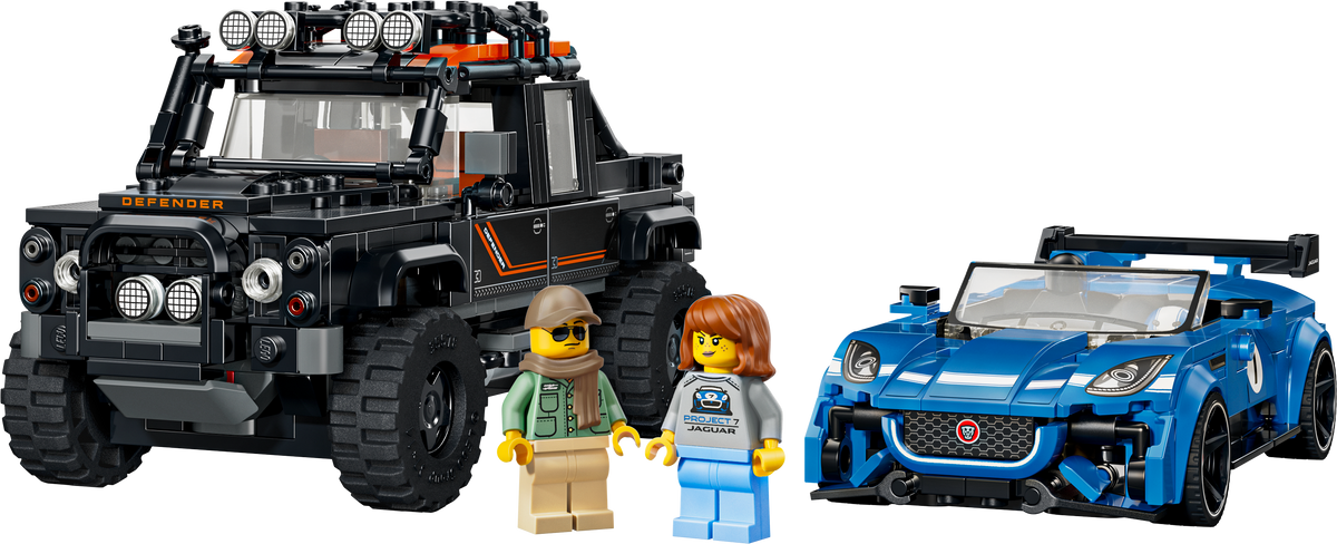 LEGO Speed Champions 77264 Jaguar Project 7 ir Land Rover Defender