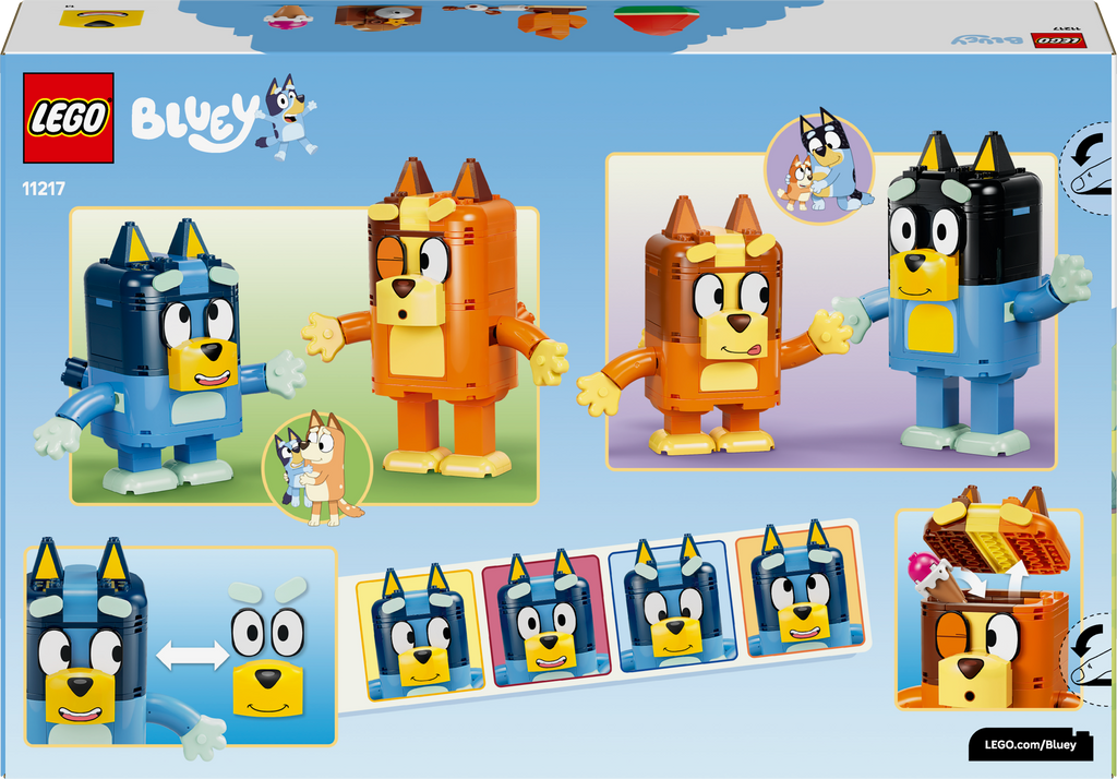 LEGO Bluey 11217 Blujės šeima iš kaladėlių