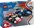 LEGO City 60464 F1 Williams Racing ir Haas F1 bolidai