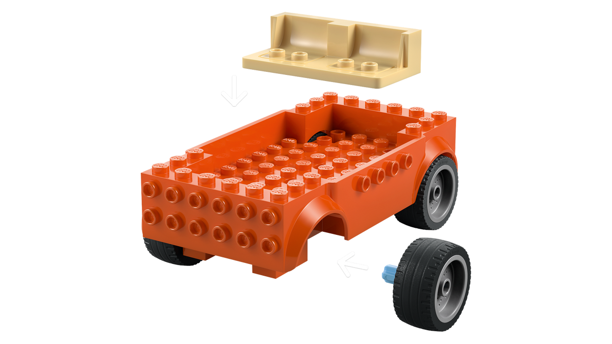 LEGO Bluey 11202 Blujės šeimos kelionė automobiliu į paplūdimį