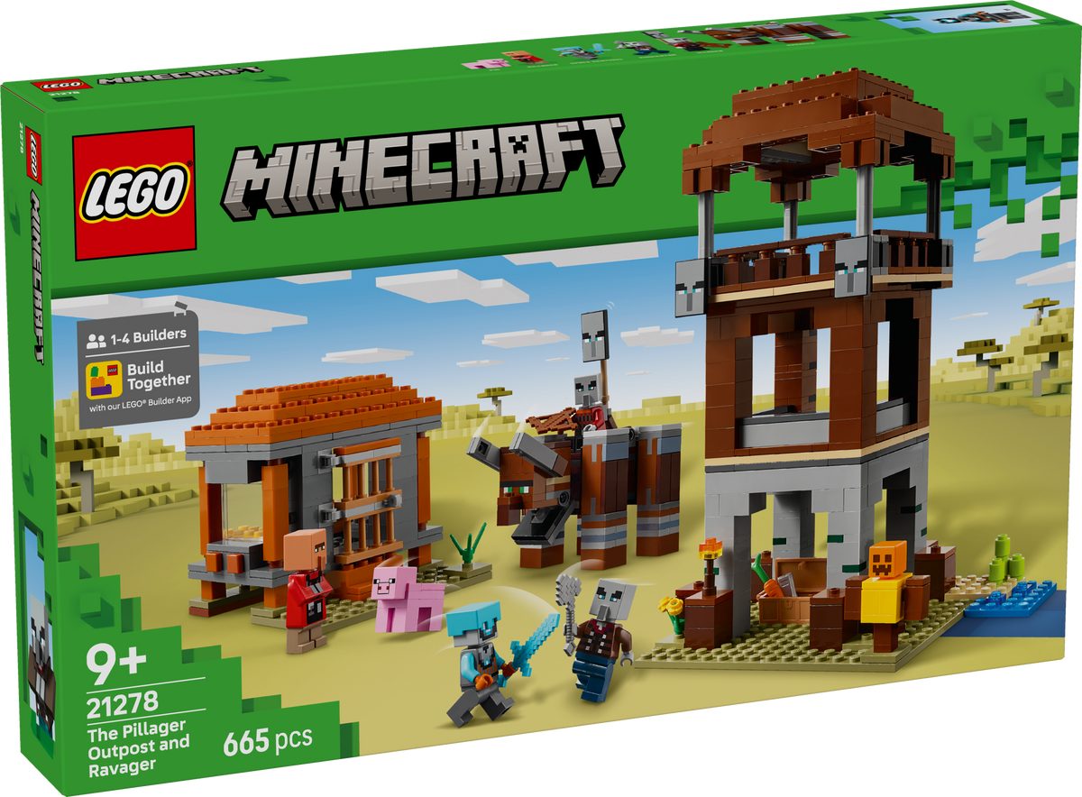 LEGO Minecraft 21278 Plėšikų forpostas ir niokotojas