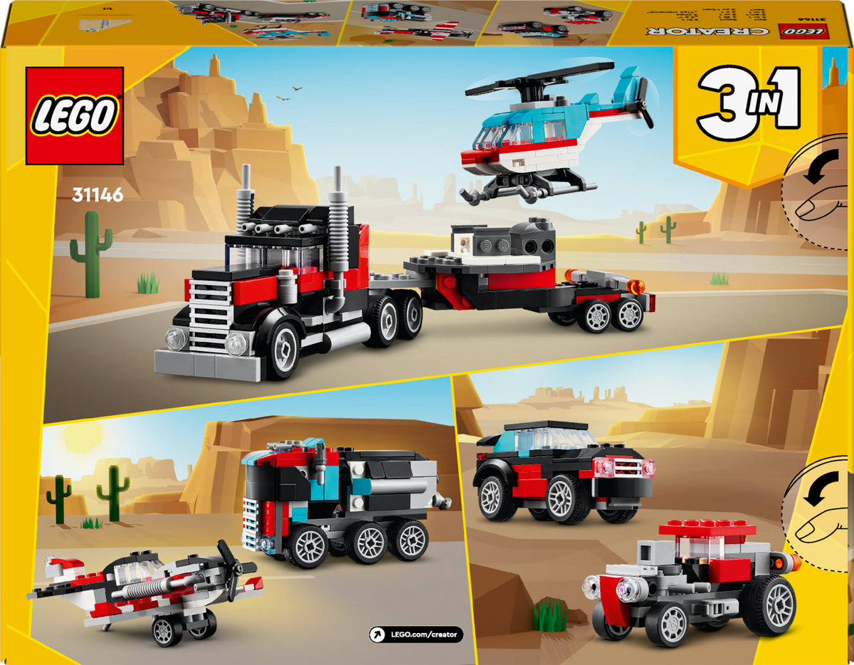 LEGO Creator 31146 Sunkvežimis-platforma su sraigtasparniu