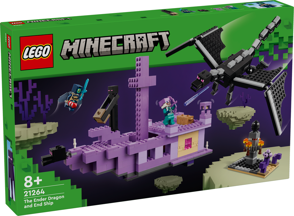 LEGO Minecraft 21264 Enderio drakonas ir Pabaigos laivas