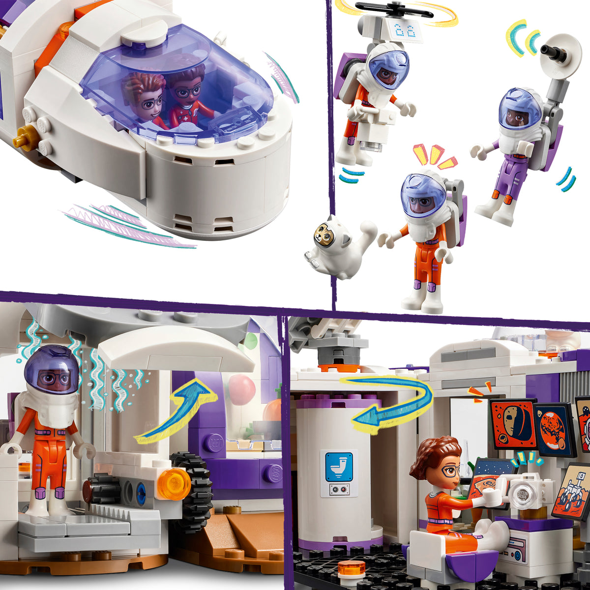 LEGO Friends 42605 Marso kosminė bazė ir raketa