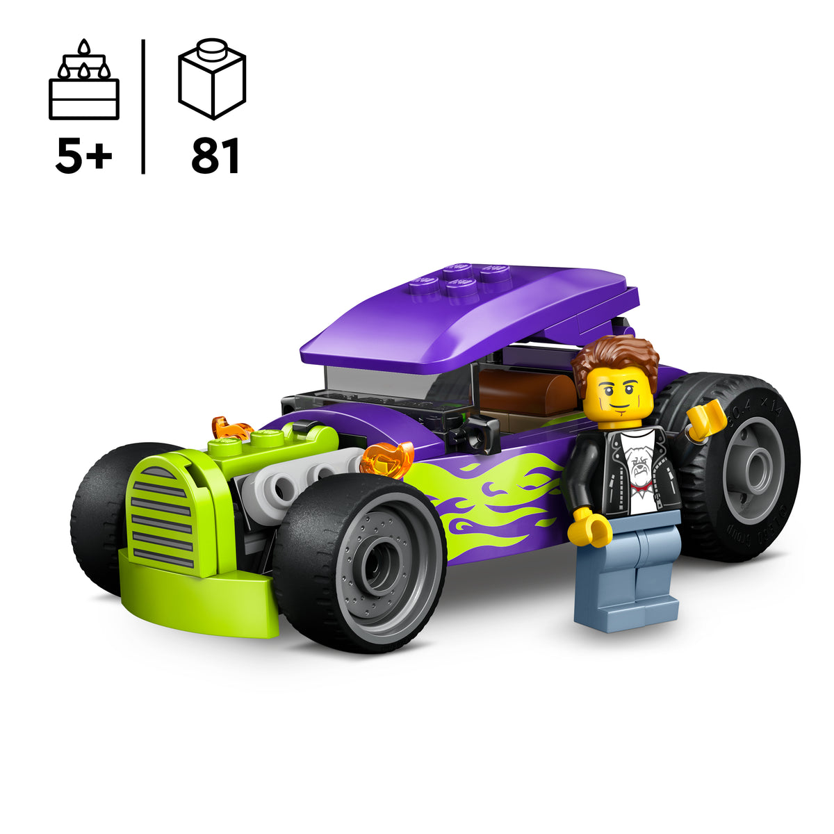 LEGO City 60485 Hot rod automobilis