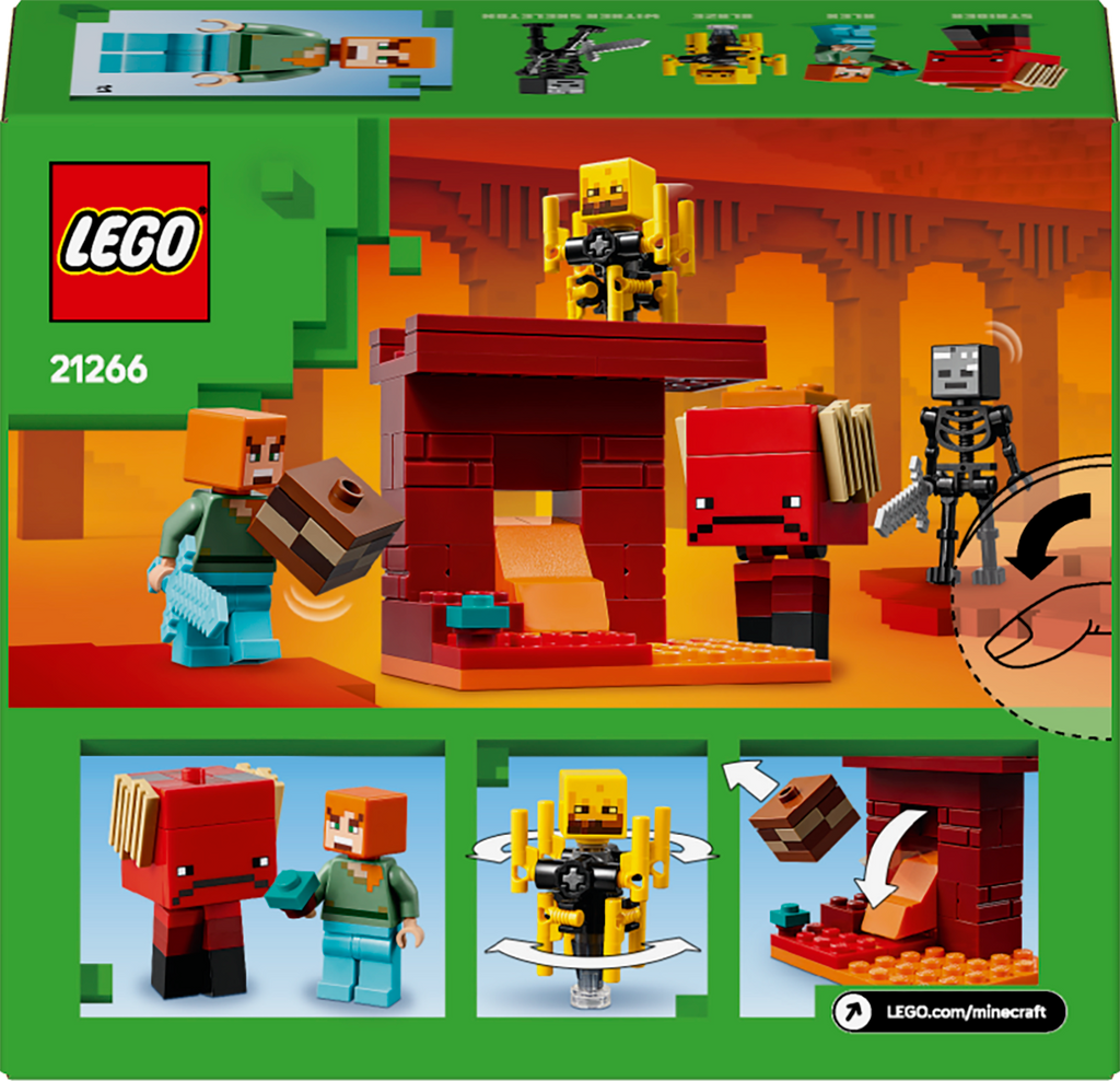 LEGO Minecraft 21266 Pragaro lavos mūšis