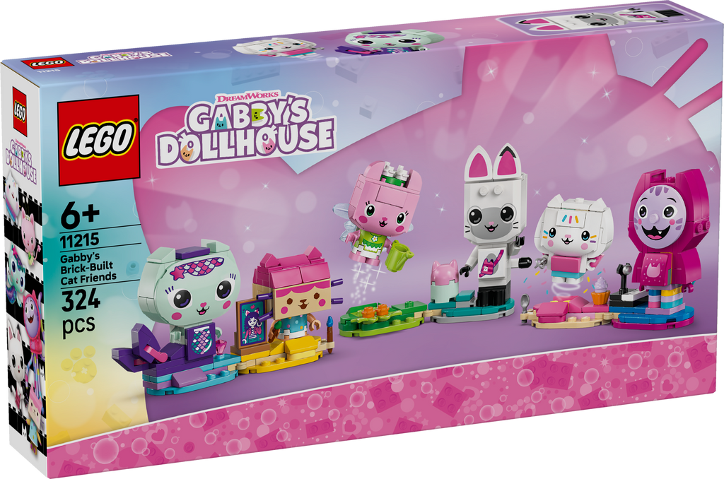 LEGO Gabby's Dollhouse 11215 Gabės kačiukai draugai iš kaladėlių
