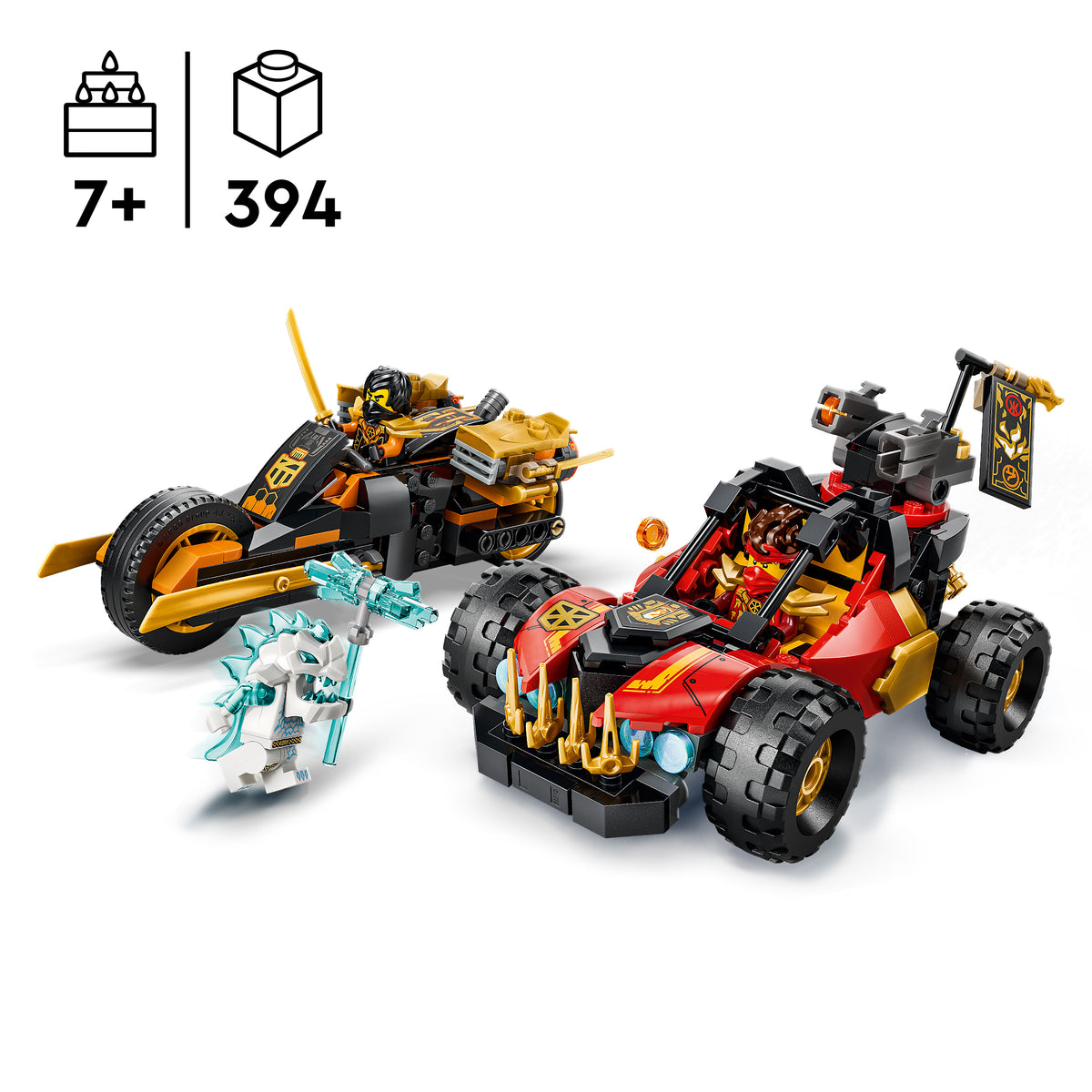 LEGO NINJAGO 71864 Kai ir Cole jungiamos transporto priemonės