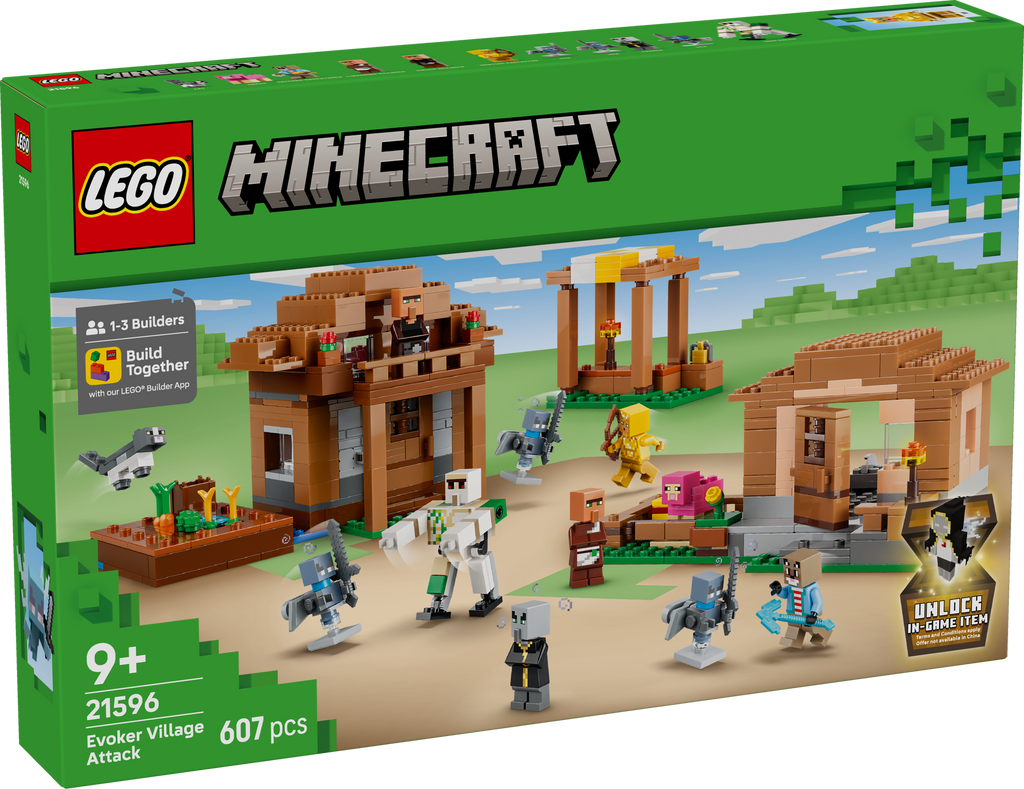LEGO Minecraft 21596 Kerėtojo ataka kaime