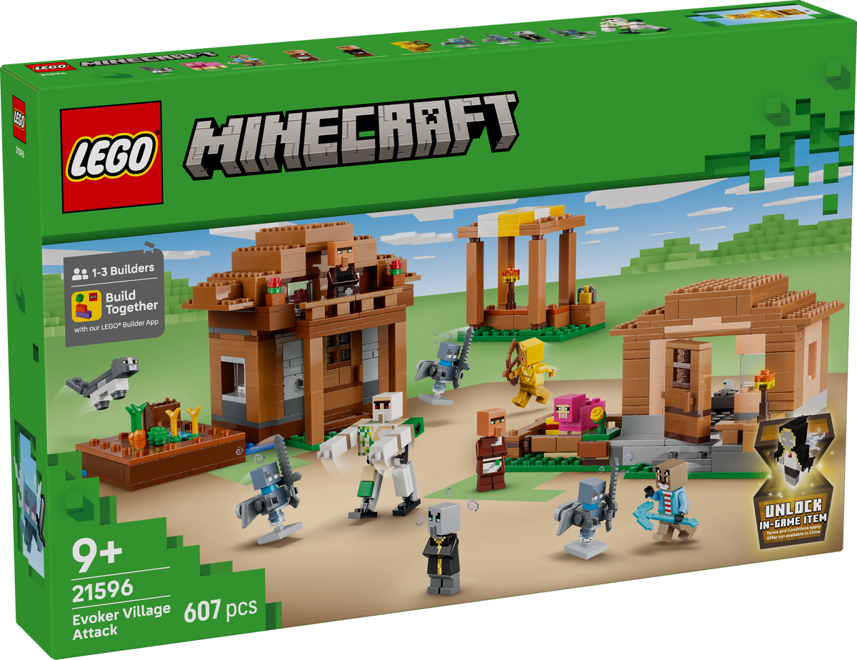 LEGO Minecraft 21596 Kerėtojo ataka kaime