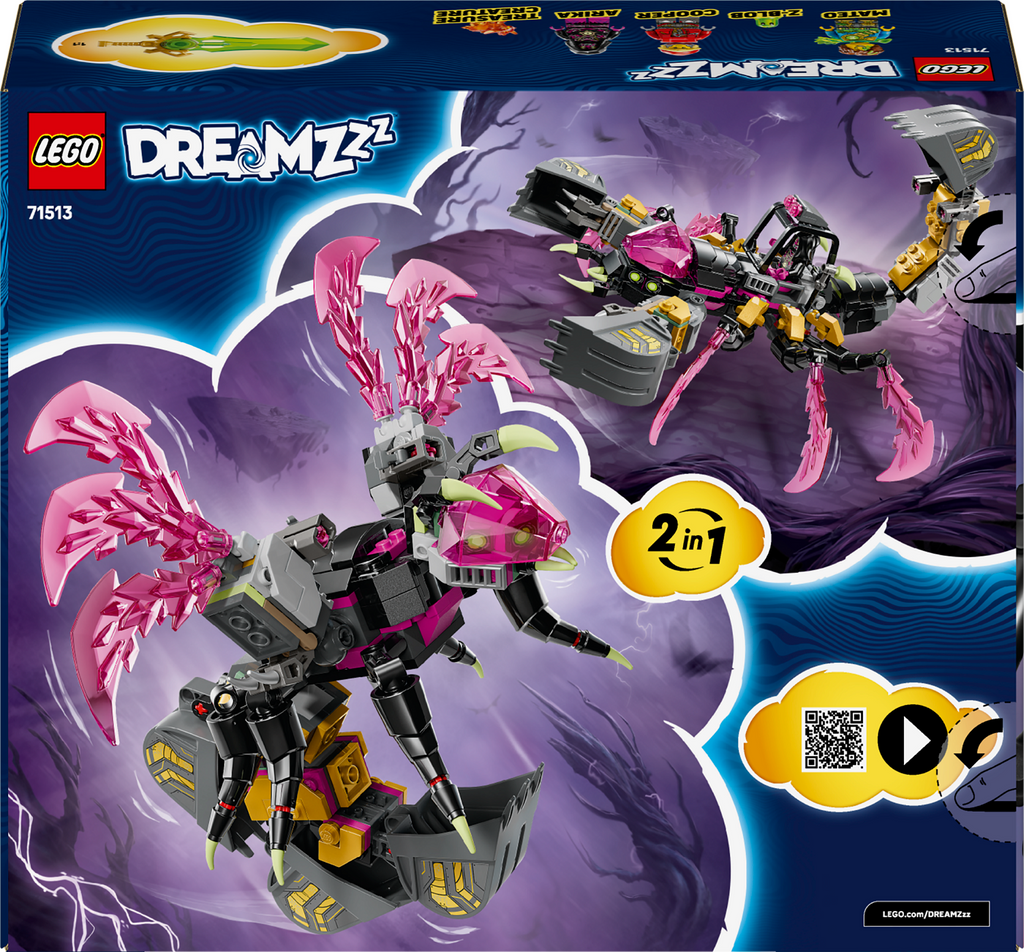 LEGO DREAMZzz 71513 Košmarų skorpionas ekskavatorius