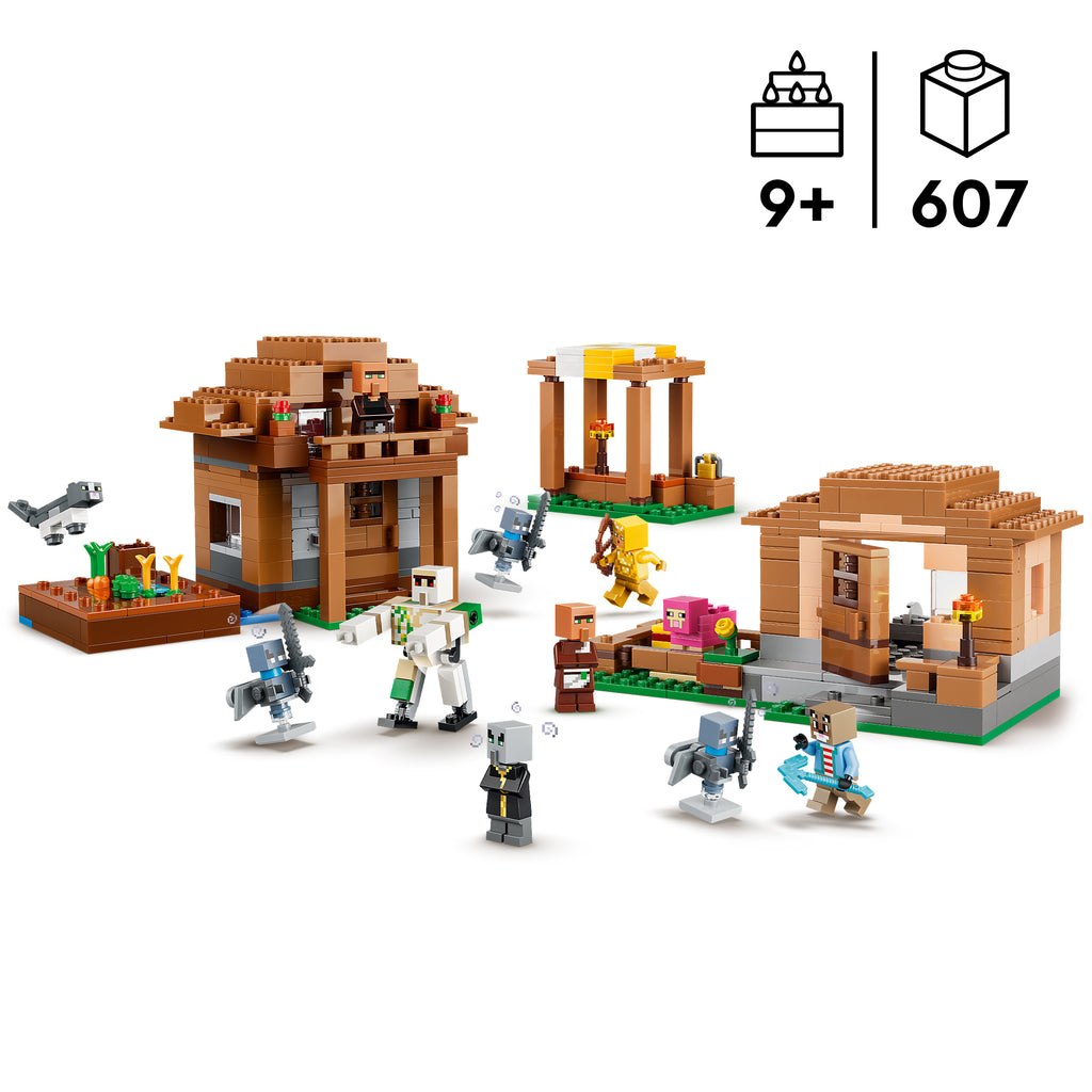 LEGO Minecraft 21596 Kerėtojo ataka kaime
