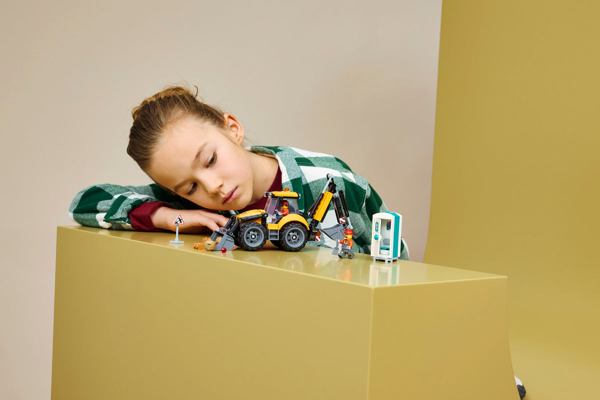 LEGO City 60480 Geltonas ekskavatorius-krautuvas