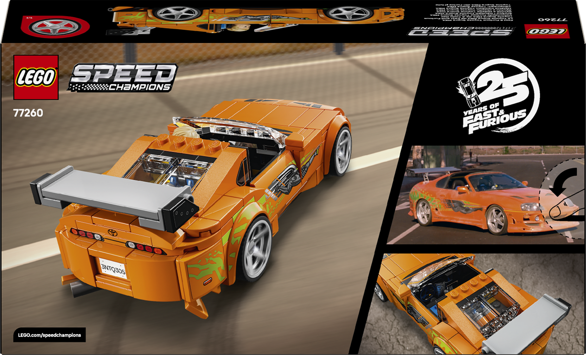 LEGO Speed Champions 77260 Greiti ir įsiutę: Toyota Supra MK4