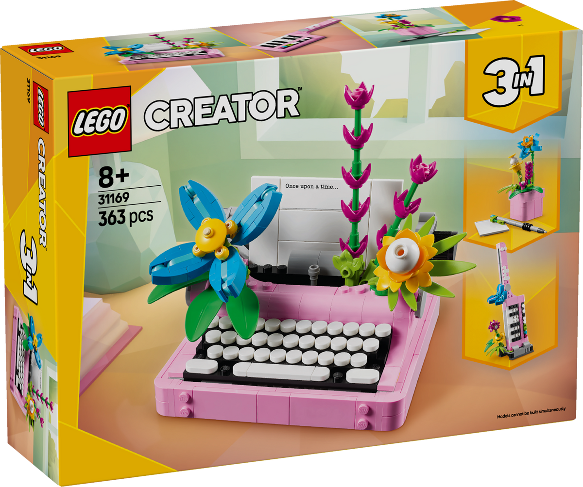 LEGO Creator 31169 Rašomoji mašinėlė su gėlėmis