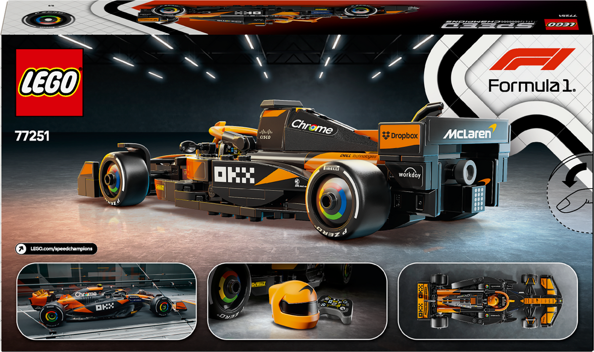 LEGO Speed Champions 77251 McLaren F1 Team MCL38 bolidas