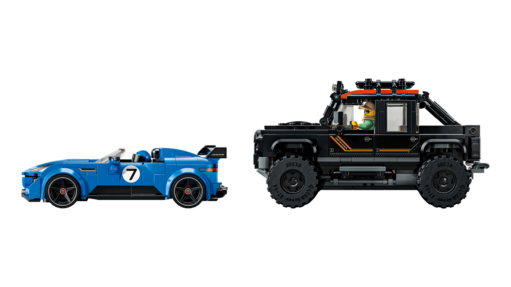 LEGO Speed Champions 77264 Jaguar Project 7 ir Land Rover Defender