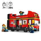 LEGO City 60407 Raudonas dviaukštis ekskursijų autobusas