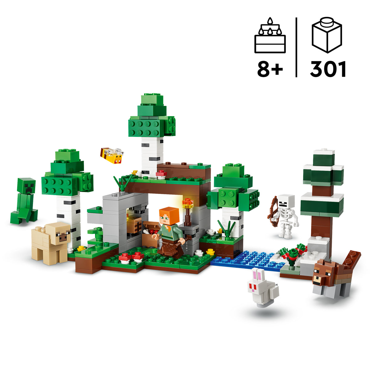 LEGO Minecraft 21593 Pirmosios nakties nuotykis