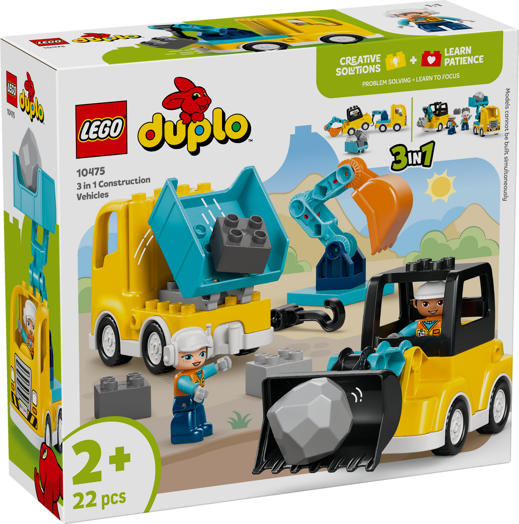 LEGO DUPLO 10475 Statybų mašinos 3 viename