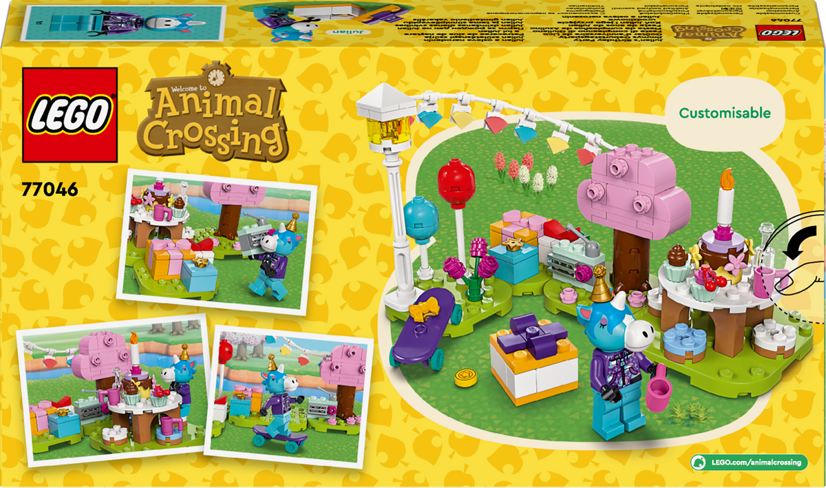 LEGO Animal Crossing 77046 Julian gimtadienio vakarėlis