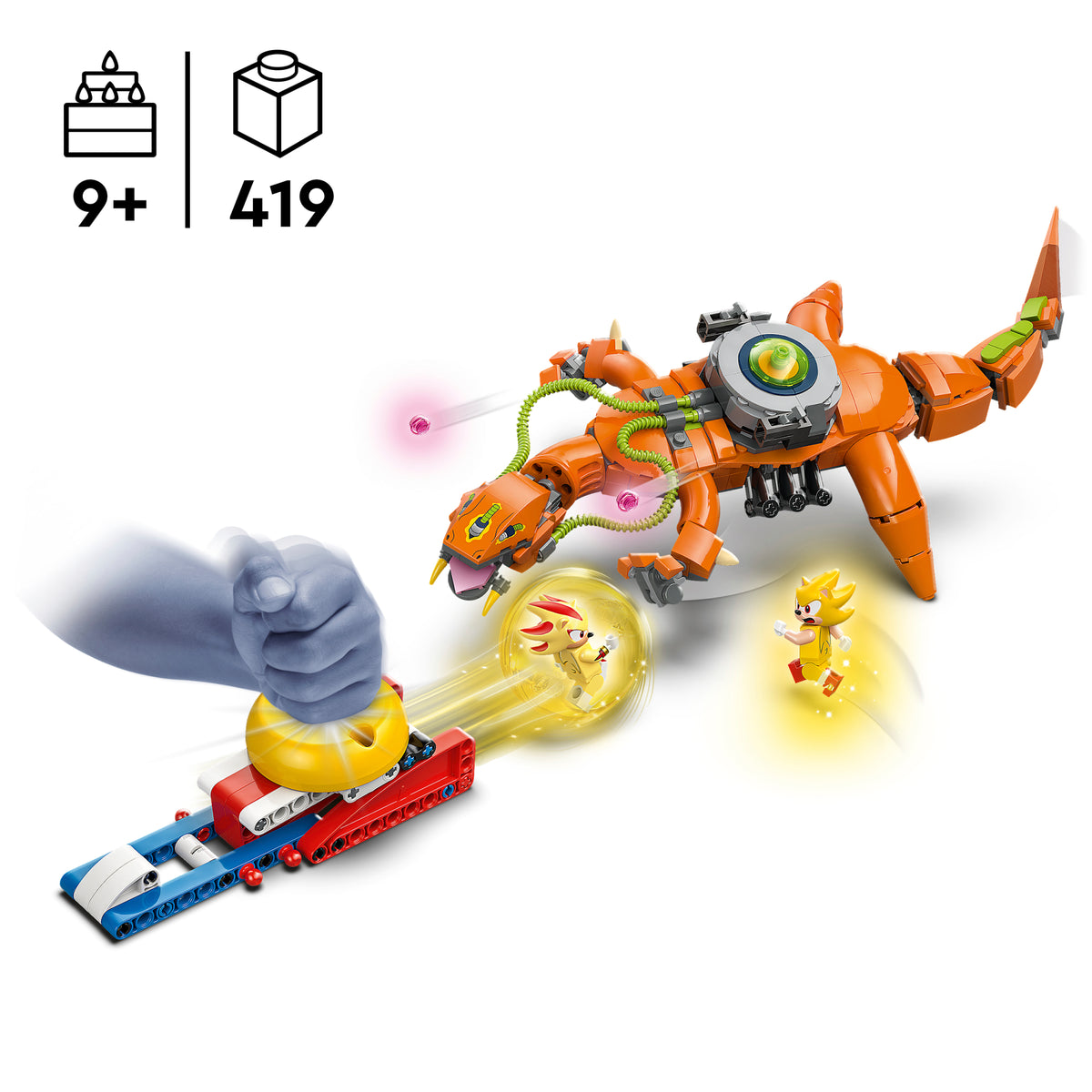 LEGO Sonic the Hedgehog 77003 Super Shadow prieš Biolizardą