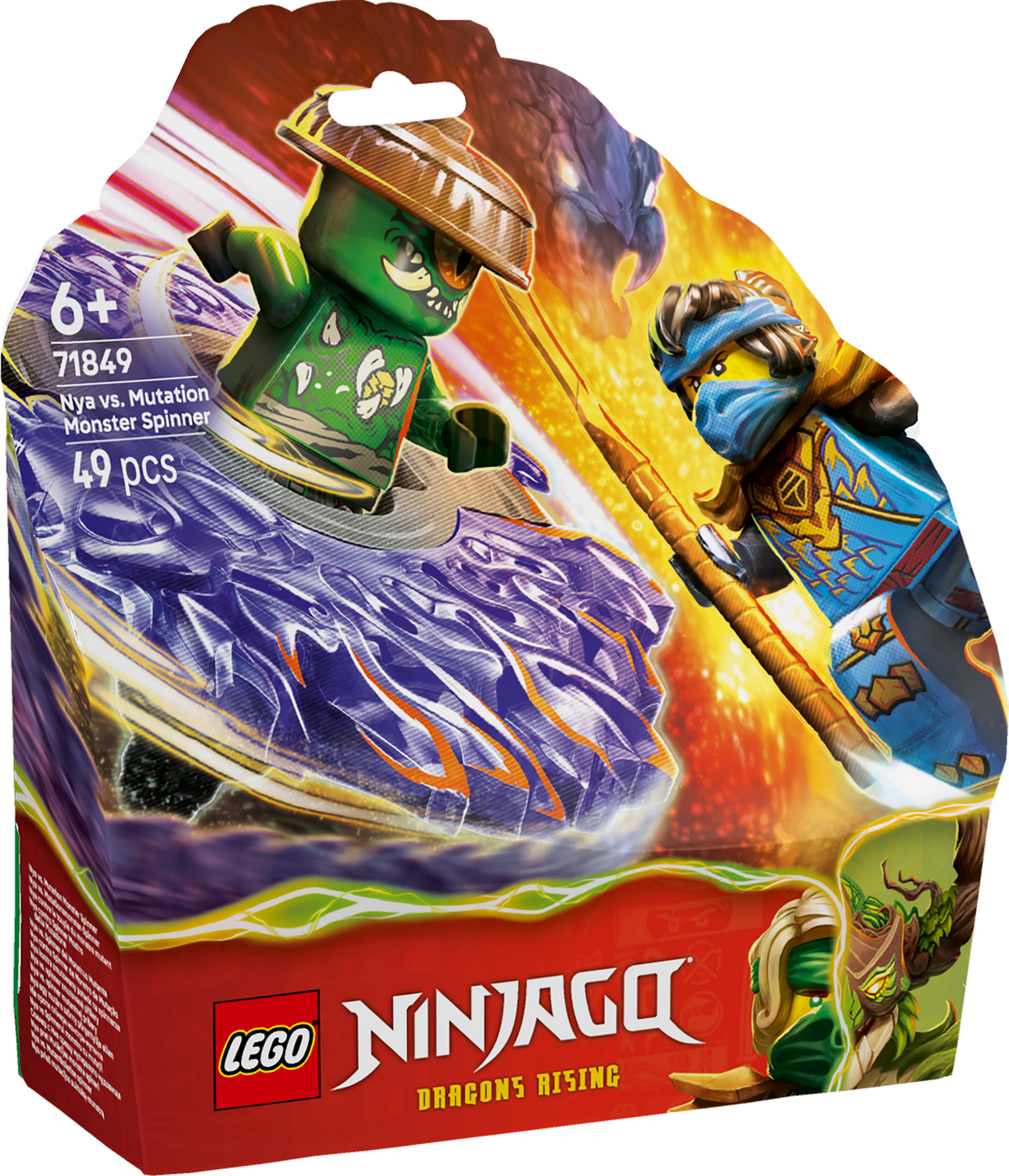 LEGO NINJAGO 71849 Nya prieš Mutacijų pabaisos suktuką