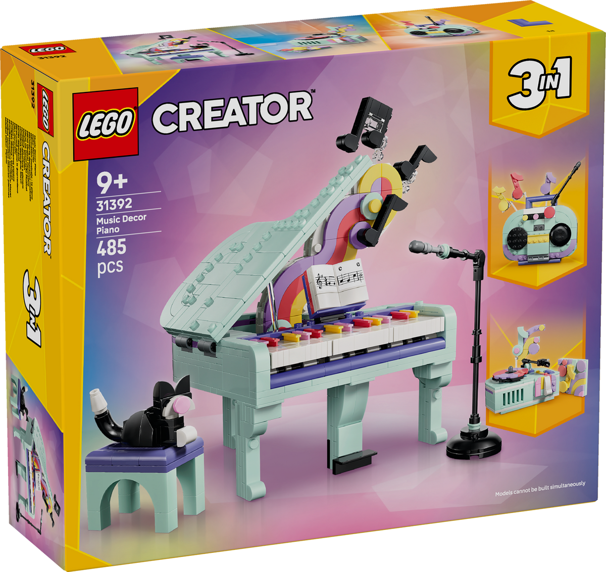 LEGO Creator 31392 Muzikinis dekoras: pianinas su kate