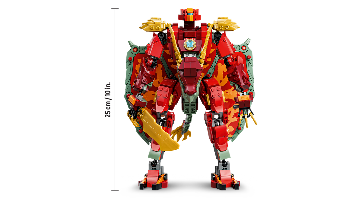LEGO NINJAGO 71868 Wyldfyre transformuojamas drakonas-robotas