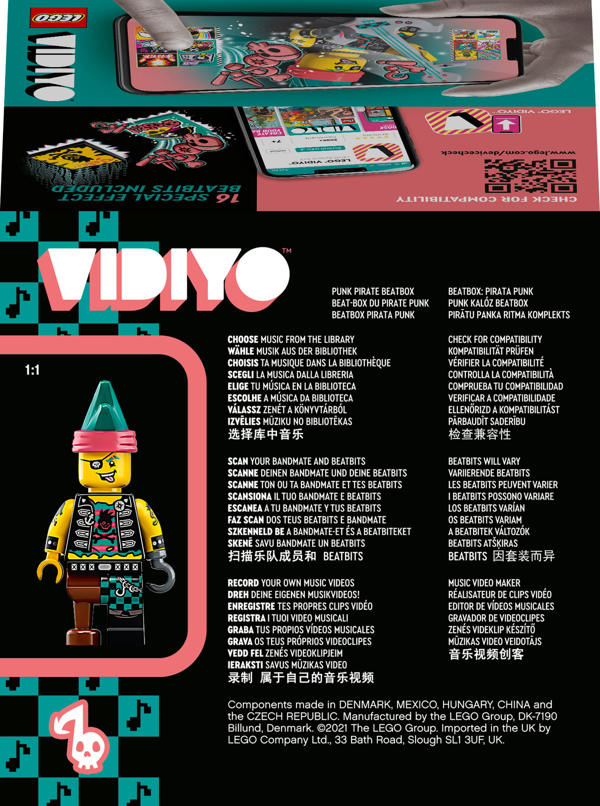 LEGO VIDIYO 43103 Pankų pirato muzikos dėžutė BeatBox