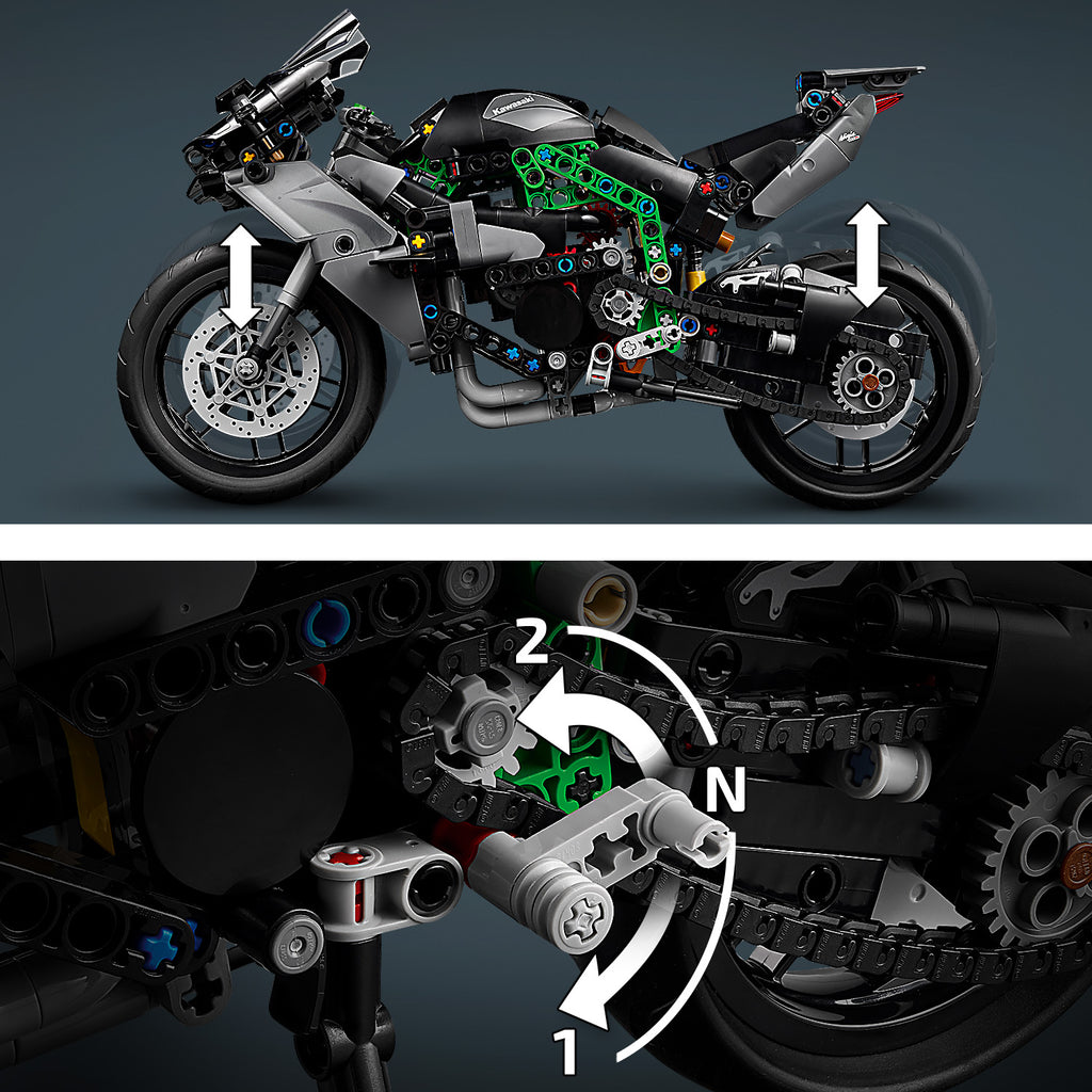 LEGO Technic 42170 Kawasaki Ninja H2R motociklas