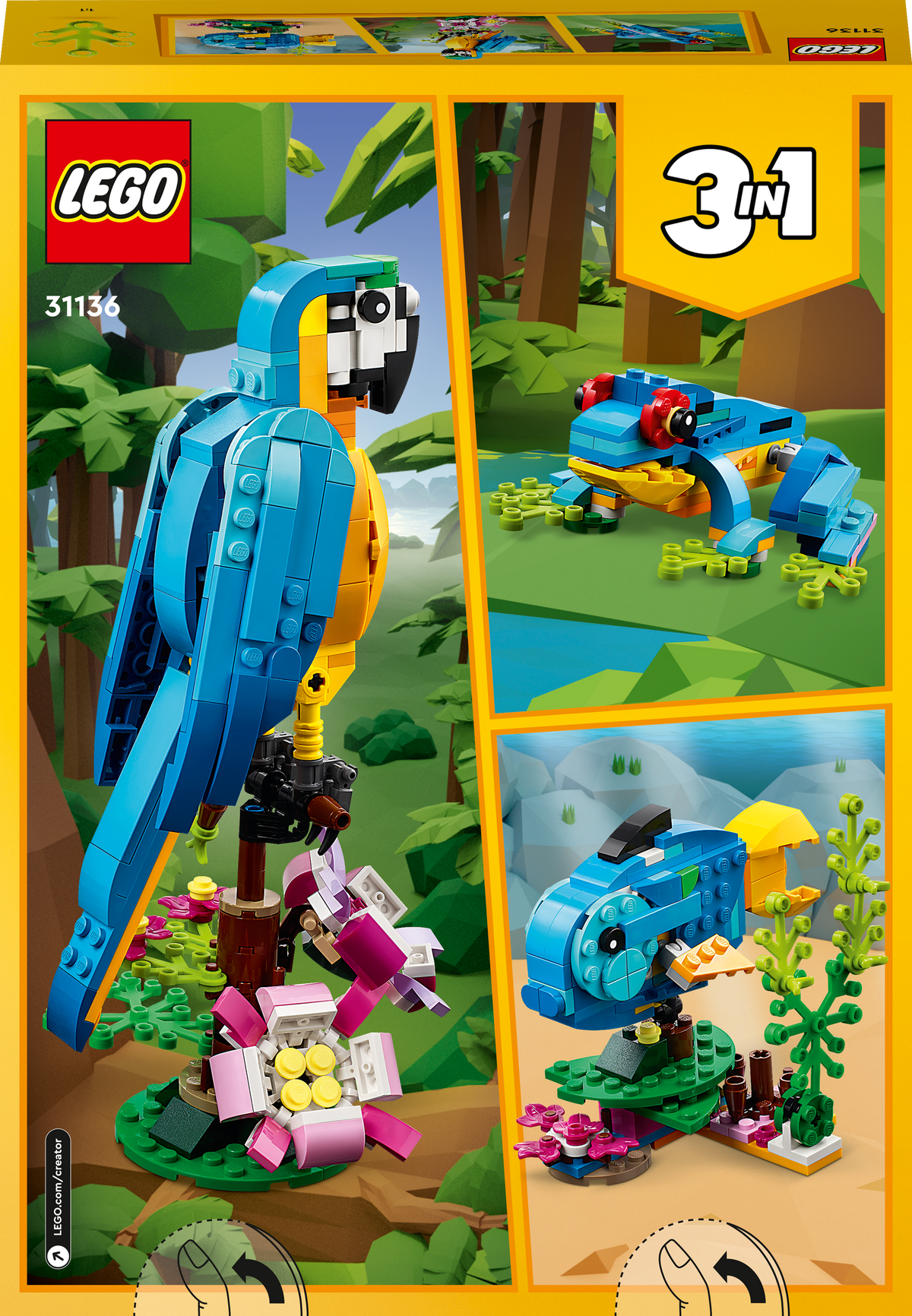 LEGO Creator 31136 Egzotinė papūga