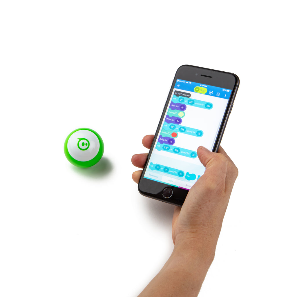 Sphero Mini programuojamas robotas, žalias