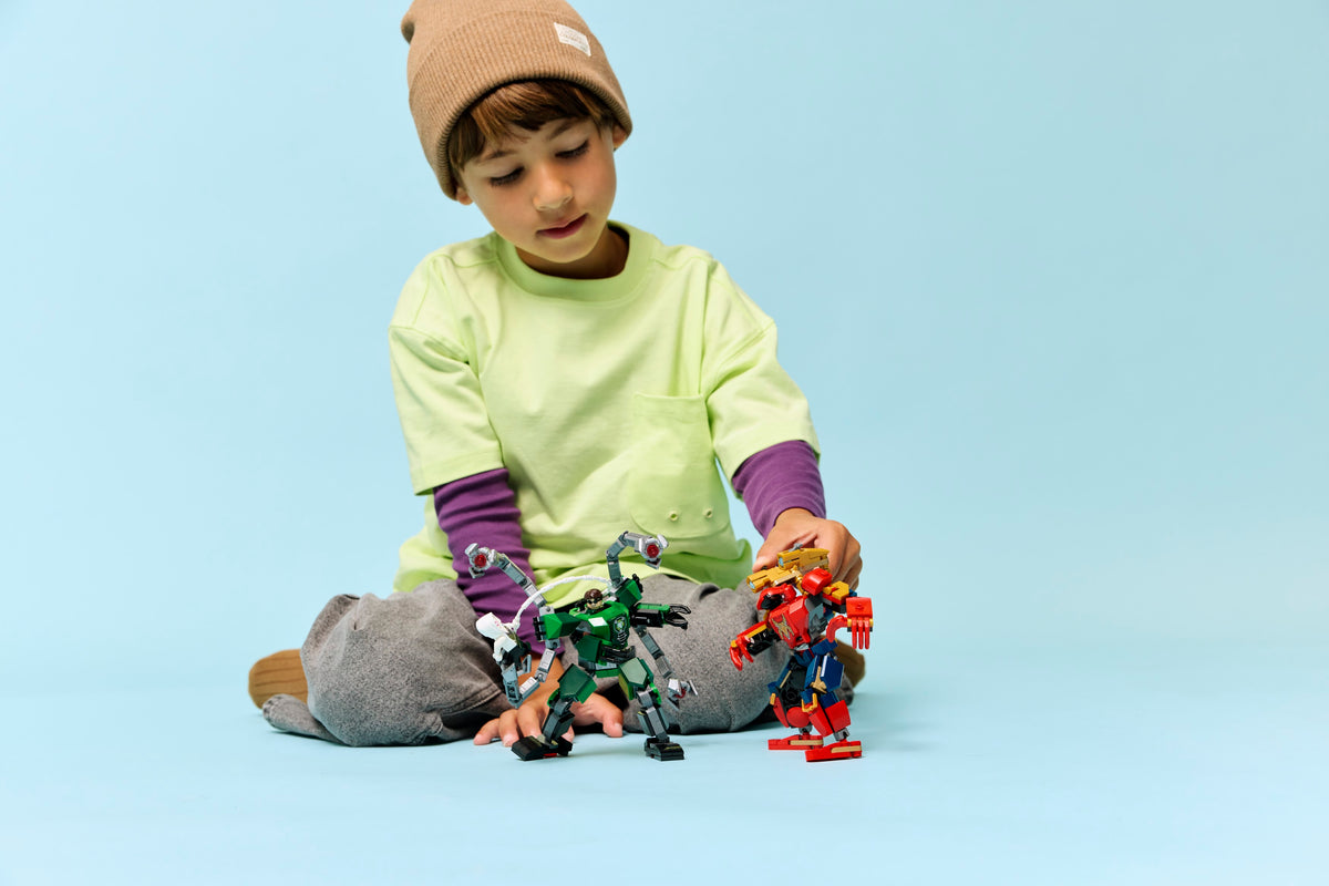 LEGO Marvel 76338 Robotų mūšis: Žmogus-voras prieš daktarą Aštuonkojį