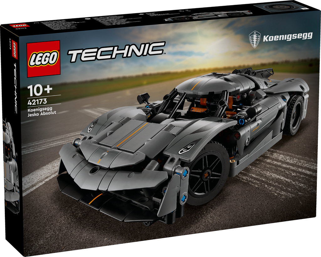LEGO Technic 42173 Koenigsegg Jesko Absolut pilkas hiperautomobilis