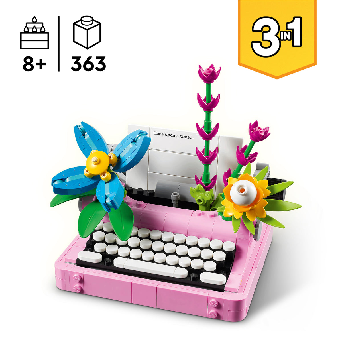 LEGO Creator 31169 Rašomoji mašinėlė su gėlėmis