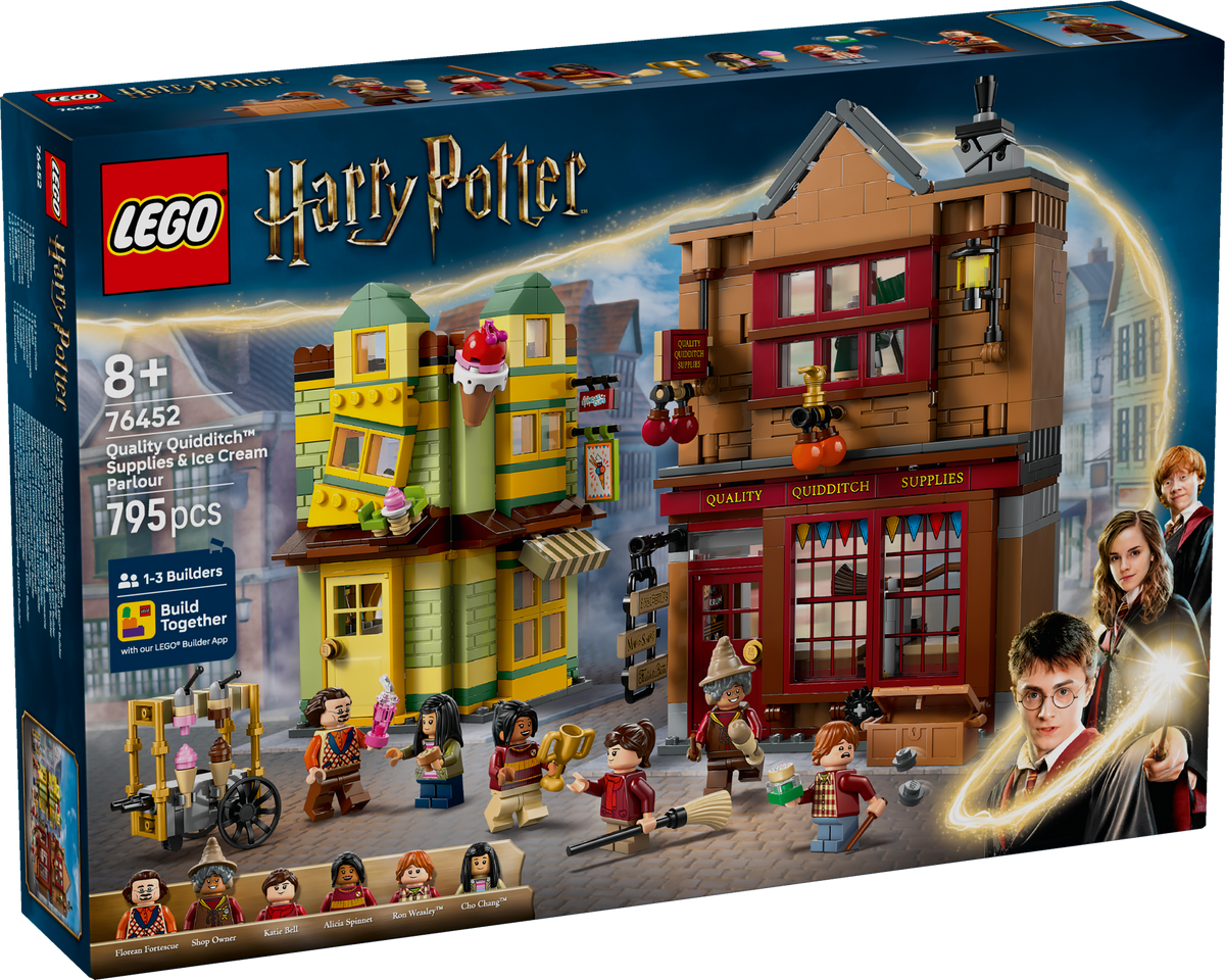 LEGO Harry Potter 76452 Kvidičo reikmenų parduotuvė ir ledainė