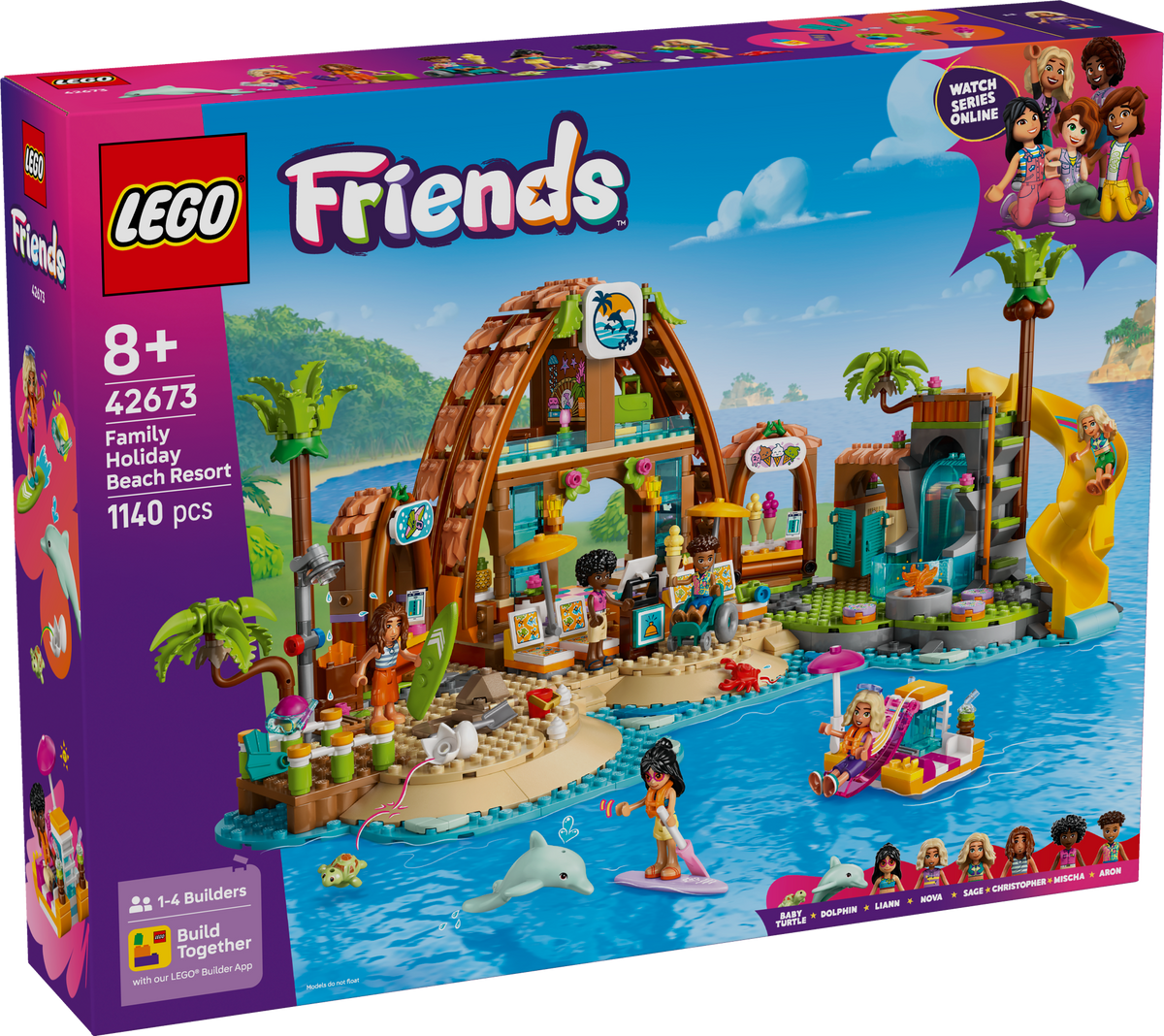 LEGO Friends 42673 Šeimos atostogų paplūdimio kurortas