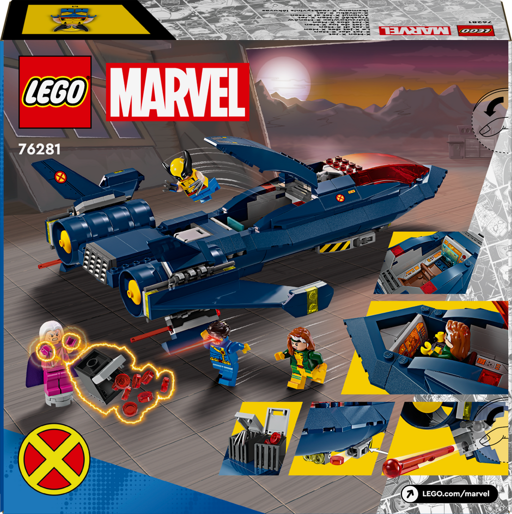LEGO Marvel 76281 X-Men lėktuvas X-Jet