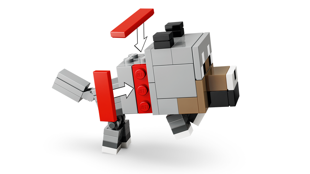 LEGO Minecraft 21592 Vištos raitelio ataka dykumoje