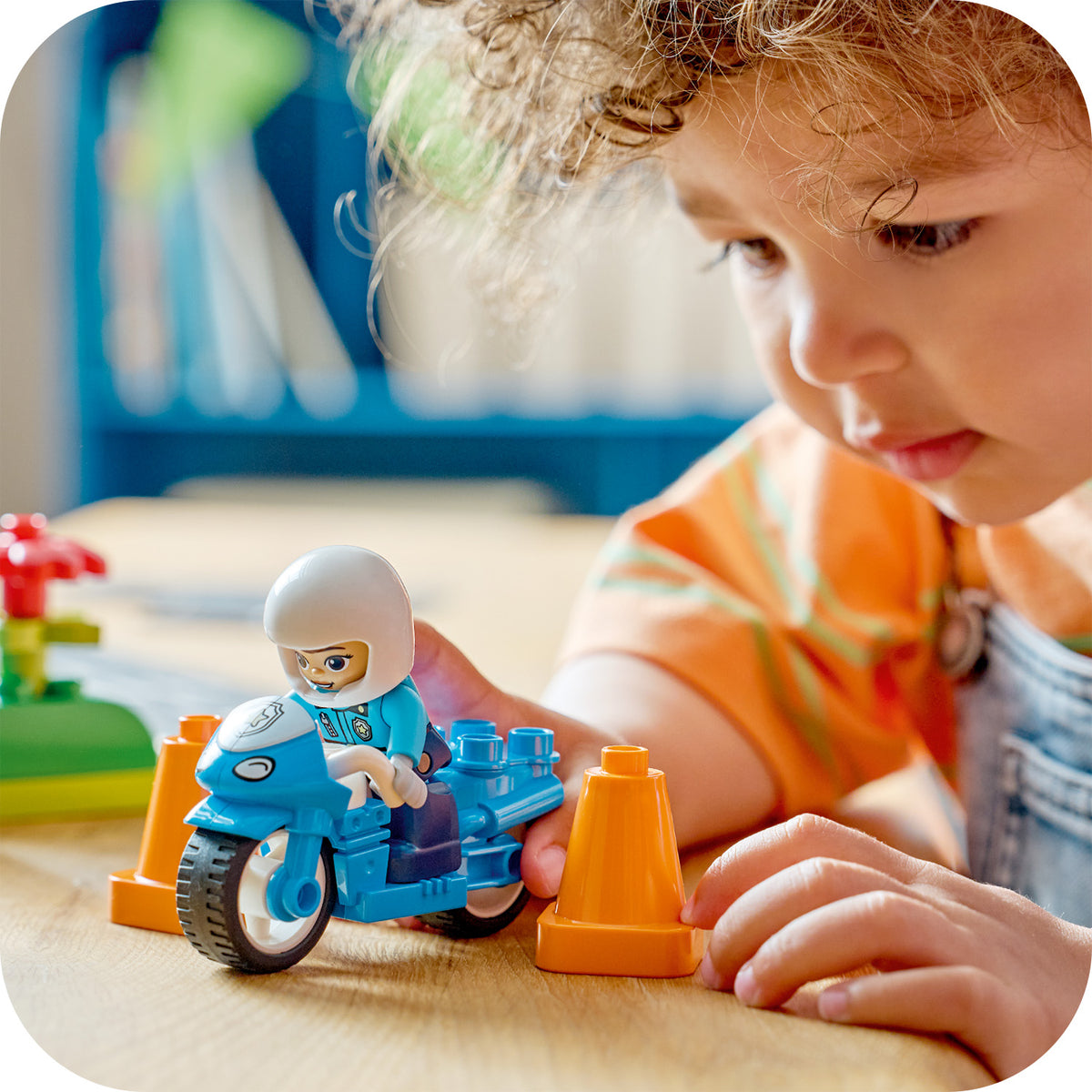 LEGO DUPLO 10471 Mėlynas policijos motociklas