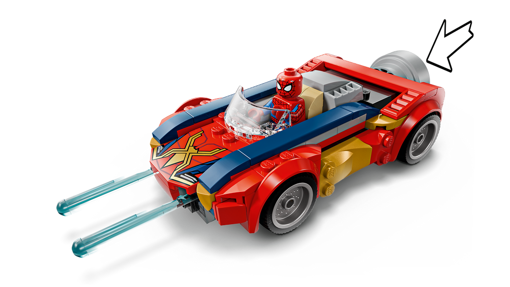 LEGO Marvel 76336 Žmogaus-voro automobilis prieš venenizuotą Wolverine