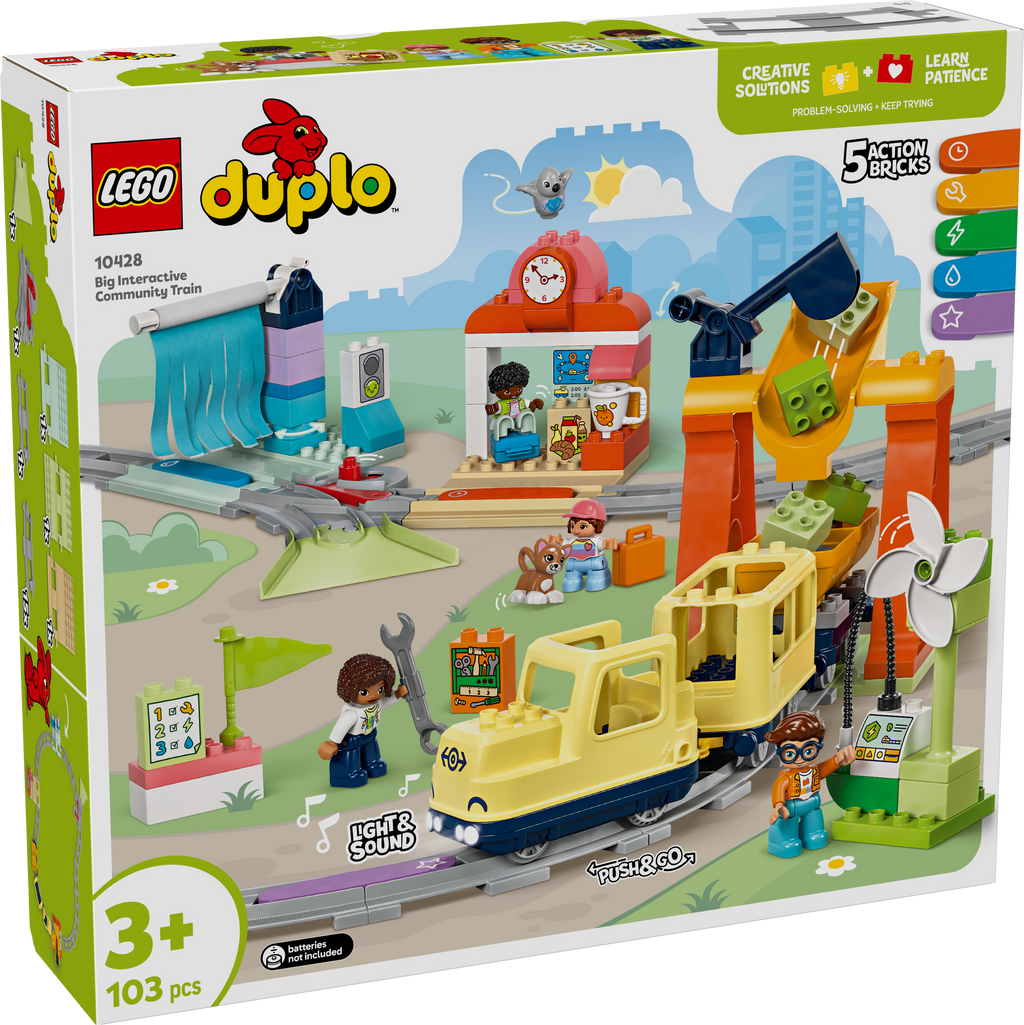 LEGO DUPLO 10428 Didysis interaktyvus miesto traukinys