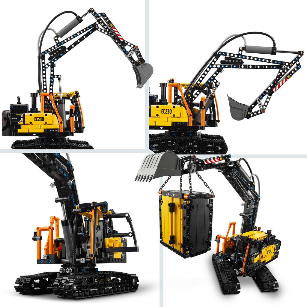 LEGO Technic 42175 Volvo FMX sunkvežimis ir EC230 elektrinis ekskavatorius