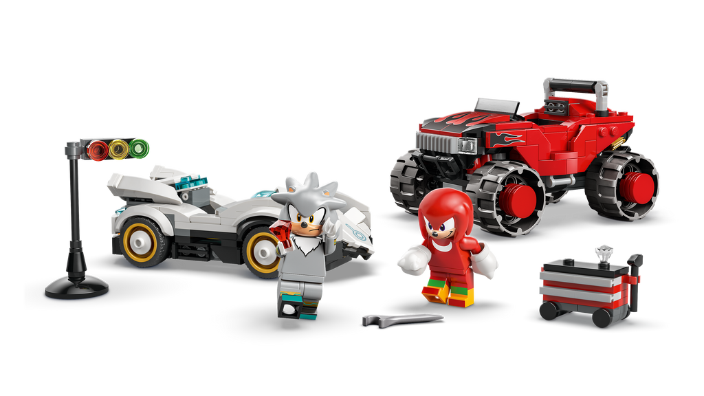 LEGO Sonic the Hedgehog 77118 Silverio automobilis prieš Knuckles visureigį-monstrą